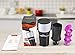 Ohuhu Pour Over Coffee Maker, 2 Cup Capacity, Black, Portable, Modern Design, Perfect for Home, Office, Camping, Includes Coffee Filter and Milk Frother
