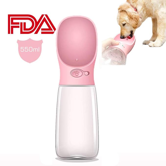 Tragbare Hundetrinkflasche 600ml - Auslaufsicherer Trinknapf Für Unterwegs