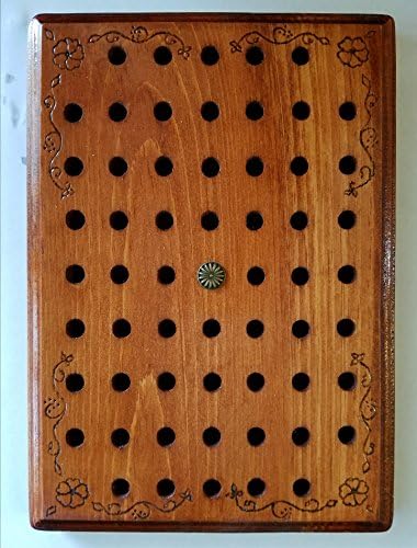 Capsule holder/filler board for filling size 0 and 00 empty gelatin capsules. Essential oils, supplements, vitamins, therapeutic aromatherapy, holistic,