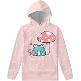 Ystardream Cute Clothes for Teen Girls Kawaii Outfit Fashion Hoodies & Sweatshirts Top T-shirt Long Sleeve for Kids Size 6-14