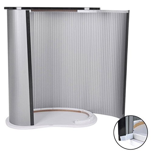 AMPERSAND SHOPS Portable Stage Podium Counter Stand (Black)