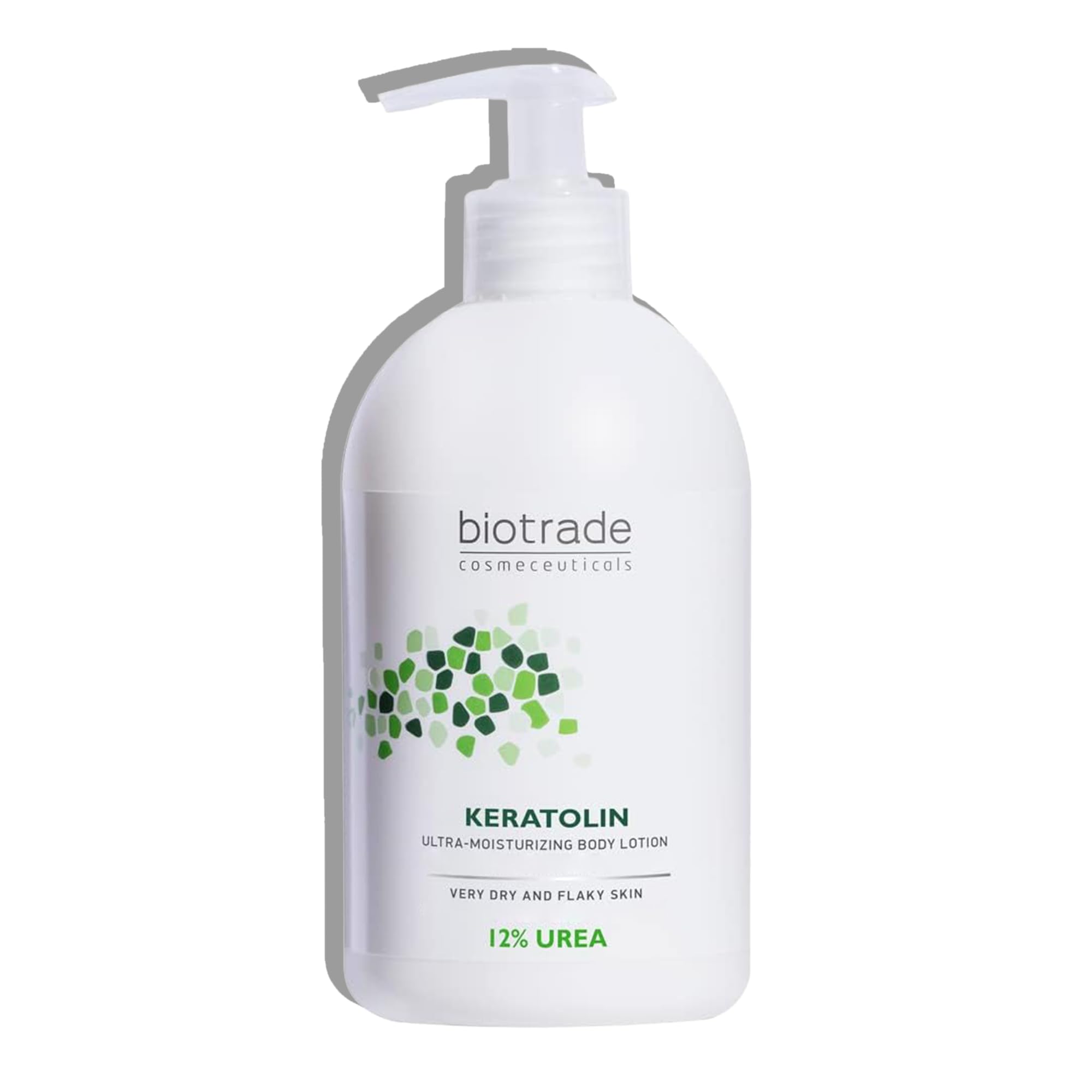 Biotrade Keratolin Hydro 12% Urea Body Lotion for Children & Adults – Ultra-Moisturising & Soothing Body Milk with Glycerin for Very Dry and Flaky Skin – 400 ml