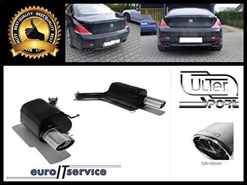 PROFESSIONAL SPORT MUFFLER BMW E63 645 2004-2010. CUSTOM MADE DEDICATED EXHAUST! TIP 120x80