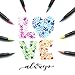 Sangria Pens - Real Brush Pens, 20 Different Watercolor Paint Markers with Flexible Brush Tips, Great for Painting, Coloring, Calligraphy and Blending