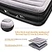 SPREEY Air Mattress Air Bed & Built-in Electric Pump, Queen Inflatable Mattress Bed Soft Flocking Layer Comfortable with Portable Storage Bag, Black Queen (80 x 60 x 20 in)