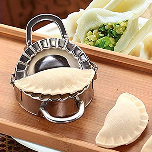 Stainless Steel Dumpling Maker Empanada Press Ravioli Mold-SYSAMA Pierogi Dumpling Press Wrapper Pastry Dough Cutter Kitchen Accessories Small (3 inch /7.5cm) - Thumbnail 3