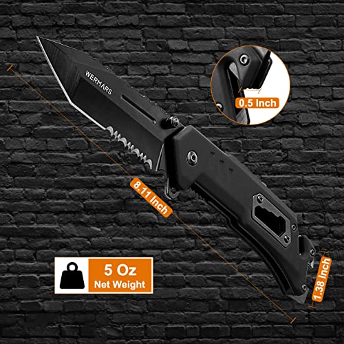 Folding Pocket Knife, Christmas Gift For Men, Folding Knife With Liner Lock, Multitool Knife For