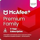 McAfee+ Premium Family Unlimited Devices | AntiVirus Software 2026 for Windows PC & Mac, AI Scam Detection, VPN, Parental Controls, ID Monitoring |1-Year Subscription with Auto-Renewal | Download