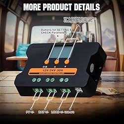 ECO-WORTHY Solar Charge Controller 30A Solar Panel