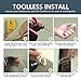 Furniture Straps Baby Proofing Furniture Anchors, Earthquake Resistant Metal Straps, Anchor Furniture to Wall Keeping Baby Pet Safety from Falling Furniture (6 Pack)
