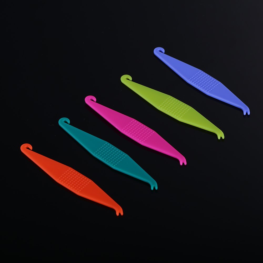 RZJZGZ Dental Elastic Rubber Bands Placers for Braces Disposable Plastic Orthodontic Elastic Placers Multi-color (15PCS) : Beauty