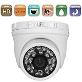 HOSAFE 13MD4P HD IP Camera POE Outdoor Night Vision ONVIF Motion Detection Email Alert Remote View Via Smart Phone/Tablet/PC, Working With Foscam IP Camera Software Blue Iris iSpy IP Camera DVR(White)
