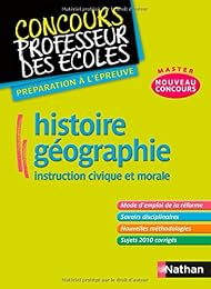 Histoire-géogaphie, instruction civique et morale