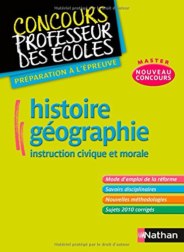 Histoire-géogaphie, instruction civique et morale