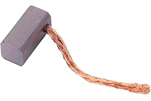 TOMOTATO Motor Brushes,100 Pcs Carbon Motor Brushes Replacement Repair Parts with Copper Wire Carbon Brush Electric Motor Carbon Brushes for 12V/24V Car Electronic Fan Motor J435A