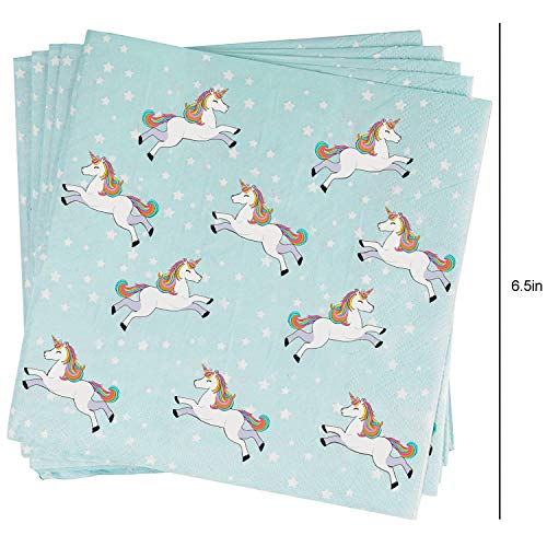 5 Rainbow+Unicorn+Supplies+Including+Tablecloth