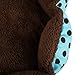 Sandistore Soft Fleece Pet Dog Puppy Cat Warm Bed House Plush Cozy Nest Mat Pad(Blue)