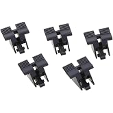 QIXIAMO 5Pcs Desktop Computer Mainboard PCIE 16X Graphics Card Slot Socket with Fishtail Fixing Clip PCIE X16 Socket Replacement