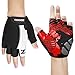 ZOOKKI Cycling Gloves Mountain Bike Gloves Road Racing Bicycle Gloves Light Silicone Gel Pad Riding Gloves Half Finger Biking Gloves Men/Women Work Gloves
