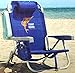 Tommy Bahama Backpack Chair - Insulated Cooler Pouch - 5 Positions (Blue) Adjustable,Foldable For Relaxing
