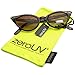 zeroUV 50s Vintage Cat Eye Sunglasses for Women UV400 Embellished with Rhinestones, Pinup Girl & Rockabilly Accessories 50mm