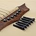 12PCS Folk Acoustic Guitar String Pins Black and Cream White Metal Guitar String Pegs