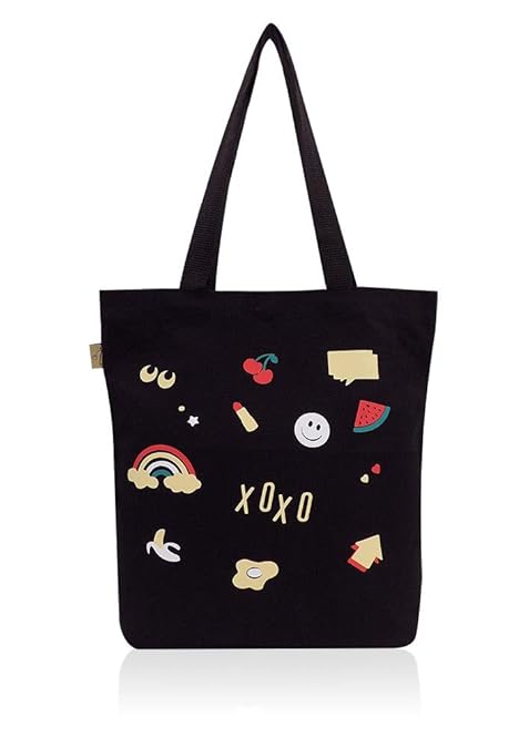 printed canvas tote bag