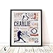 Baseball Personalized Print - PrintChicks Wall Art Decor Poster Team Gift. SHIPS 1-2 DAYS, ARRIVES BEFORE CHRISTMAS!