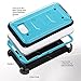 ULAK [Knox Armor] Rugged Dual Layer Hybrid Protective Case Front Cover Without Built in Screen Protector Holster for Samsung Galaxy Note 5 - Retail Packaging - Blue