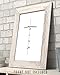Faith Cross - Minimalist Handwritten Inspirational 11x14 Unframed Print, Christian Wall Art, Bible Verse Artwork, Black & White Typography, Religious Wall Decor for Prayer Room, Bedroom, Office
