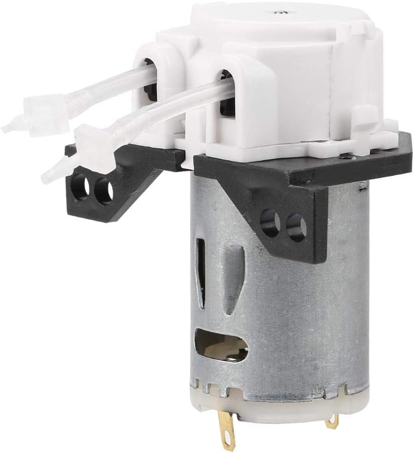 DC 12 V/24 V Peristaltic Dosing Pump for DIY Peristaltic Tube Head for Chemical Analysis for Aquarium Laboratory (White12V 1 x 3)