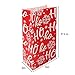 FUNARTY 96pcs Christmas Gift Bags, 5x9.8 Inches Goody Paper Bags in 16 Designs Xmas Treat bags for Classrooms, Party Favors, Kraft Holiday Goodie Wrapping