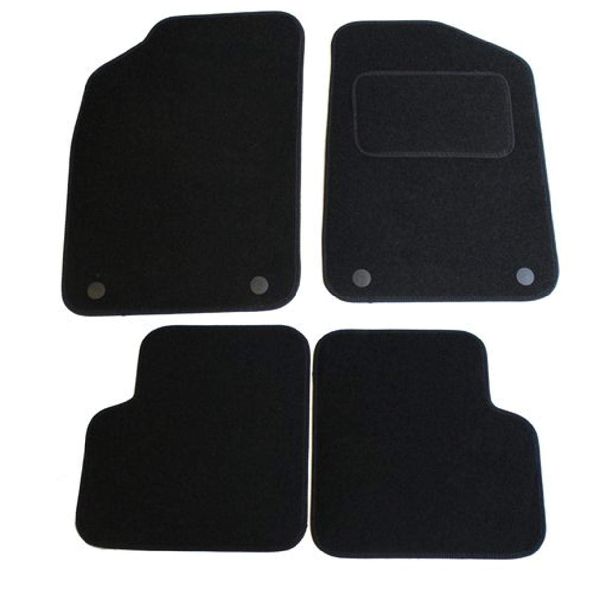 JVL 3027 Fully Tailored Carpet Car Mat, Set of 4, Black