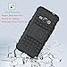 Viodolge J1 2016 Case, for Galaxy Amp 2 Case/for Galaxy Express 3 Case, [Shockproof] Hybrid Tough Rugged Dual Layer Protective Case Cover with Kickstand for Samsung Galaxy J1 2016 only Black+Black