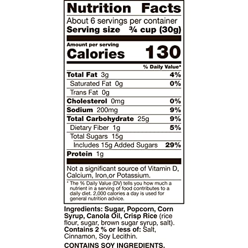CINNAMON TOAST CRUNCH POPCORN SNACK, CINNADUST GLAZE, 7 OZ