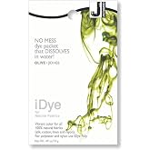 Jacquard iDye for Natural Fabrics, No Mess Fabric Dye for Cotton, Linen, Silk, Rayon &amp; Viscose, Washing Machine or Stovetop Dye for Clothing Restoration, Shibori &amp; DIY Projects, Olive 14g