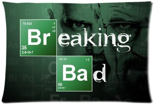 Breaking Bad Walter White Bryan Cranston Custom Design Pillowcase Pillow Sham Queen Size Pillow Cushion Case Cover Two Sides Printed 20x26 Inches Kitchen