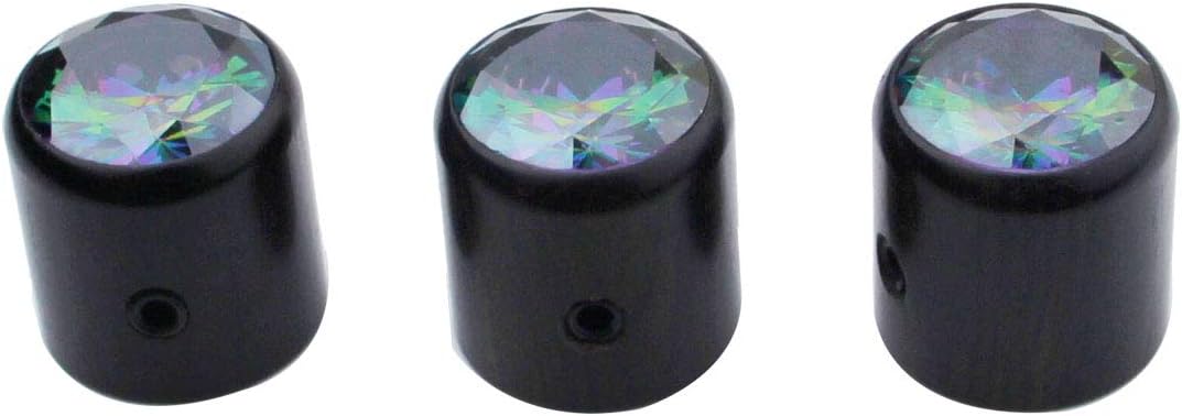 Guyker 3Pcs Ebony Potentiometer Control Knobs Dia. 6mm (0.24") Shaft Pots - Image 3