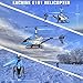 Helicopter with Remote Control, EACHINE H101 3.5CH 3.5 Channel RC Helicopter Drone Toy Gift with Gyro LED Light for Kids and Adults