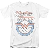 Popfunk Classic Wonder Woman Officially Licensed Adults-Unisex T Shirt & Stickers