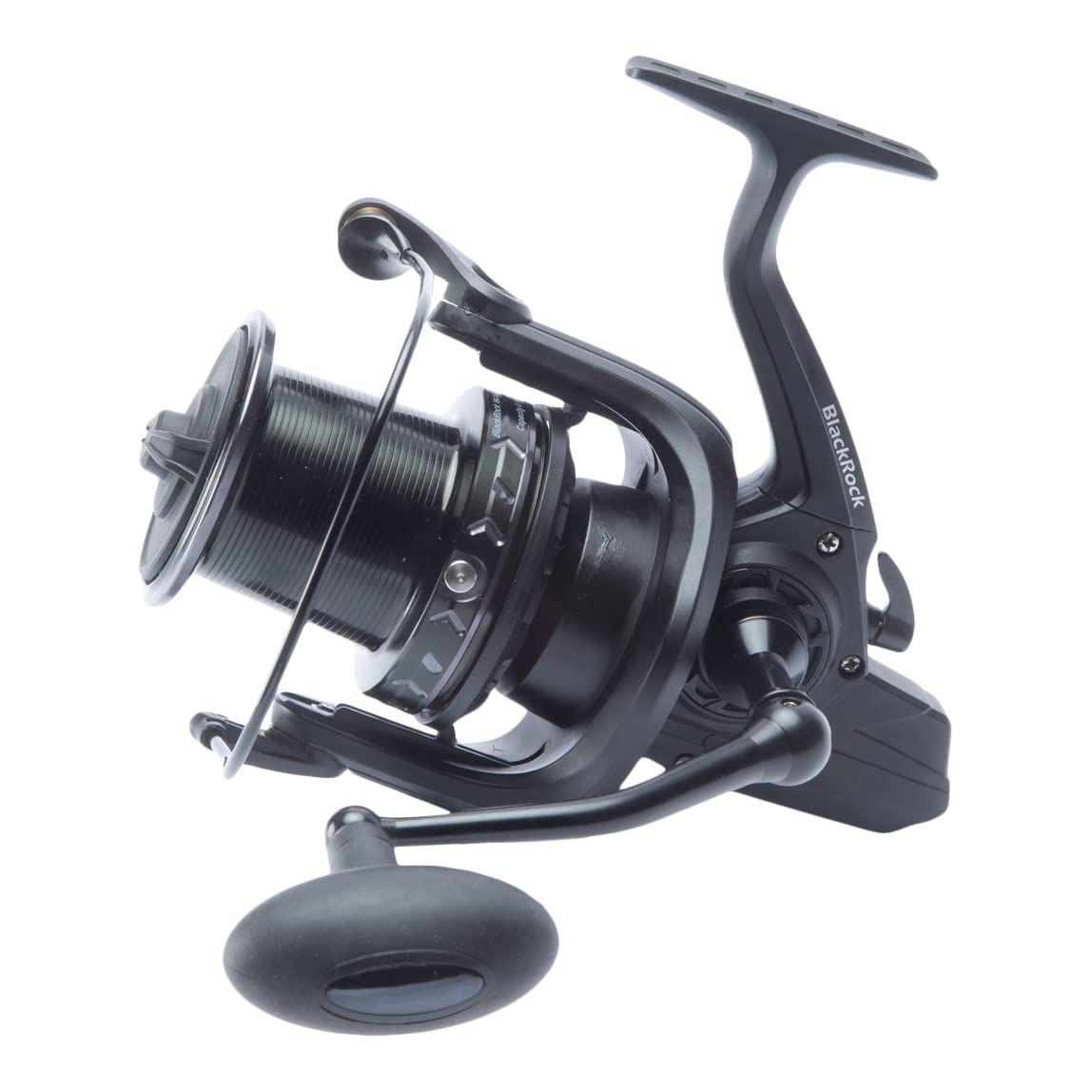 Fishzone BLACKROCK - BULLFROG 8000 Fishing Reel FAST DRAG DISTANCE 8 Stainless Steel Marine Ball Bearings (7 + 1) Fixed Spool Surf Casting with Aluminium Ideal for Big Pit Carp & Catfish, Grey