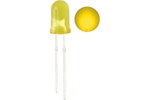 CO-RODE 100pcs Ultra Bright 5mm LED Light Emitting Diode Diffused Yellow