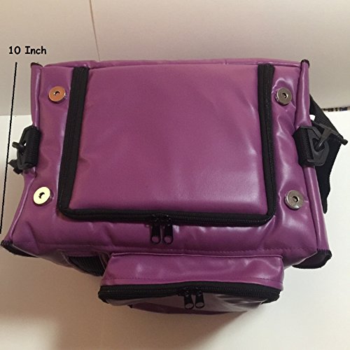 Hot Sale! PU Leather Thailand Classic Purple Style Puppy Kitten Sugar Glider Birds Prairie dog Chinchillas Small Pet Travel Cage Shoulder Bag Kennel Carrier By Polar Bear's Republic