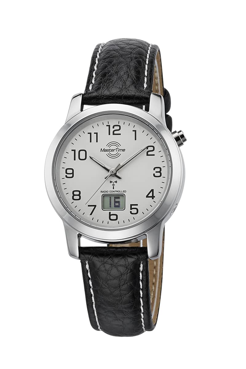 Master Time MTLA-10295-12L Funk Quartz Women's Watch Analogue Digital with Leather Strap