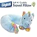Cloudz Kids Super Soft N' Cuddly Animal Airplane Travel Neck Pillow! Keep Children Comfy and Supported with a Buddy While Traveling or just Resting at Home - Unicorn