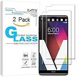 KATIN LG V20 Screen Protector [2-Pack] Tempered Glass Screen Protector for LG V20 [Will Not fit Whole screen] 9H Hardness with Lifetime Replacement Warranty