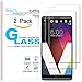 KATIN LG V20 Screen Protector - [2-Pack] Tempered Glass Screen Protector For LG V20 Bubble free, 9H Hardness with Lifetime Replacement Warranty