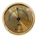 Cigar Hygrometer - Metal High Precision Round Analog Hygrometer with 3M Double Sided Tape - Size (2.95 2.95 0.6in) Gold