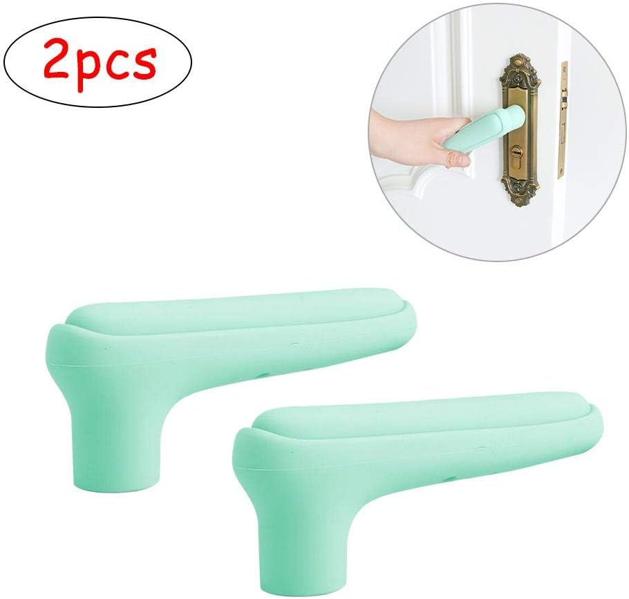 lesgos Door Handle Protectors for Kids, 2 Pcs Crashproof Food Grade