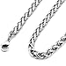 Men's Vintage Biker Gothic Lucky Star of David Stainless Steel Pendant Necklace Silver Black -with Chain